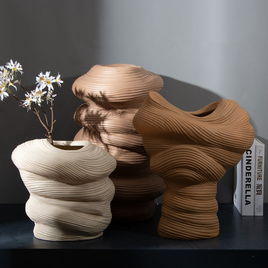 Modern Minimalist Ceramic Vases Floral Handicrafts